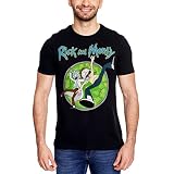 Rick and Morty - Portal Circle T-Shirt schwarz - XXL