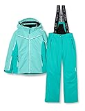 CMP – F.LLI Campagnolo Mädchen Skiset (Jacke+Hose), Acqua, 128