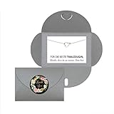 Lillyville - Trauzeugin Geschenk mit Herz Armband Silber und Karte - Für die Beste Trauzeugin - Hochzeit Armkette - Umschlag G