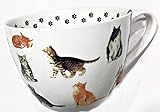 Portobello by Design Tasse aus feinem Porzellan, Motiv „The Cat Loves Me Best“, in England entw