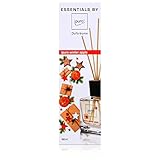 ipuro ESSENTIALS Raumduft winter apple - Raumduft-Set für eine wohlig-warme Atmosphäre - Lufterfrischer mit hochwertigen Inhaltsstoffen (100ml) - aus Glas mit Rattanstäb