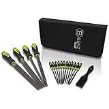 Benz Tools Feilenset - 17-teiliges Set mit Werkzeug Feilen aus T12-Stahl - Feilen-Bürste - 4 große & 12 kleine Feilen für Metall & Holz - F