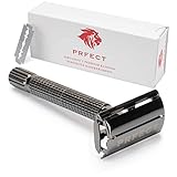 PRFECT Rasierhobel -Safety Razor mit Butterfly Öffnung - Rasierhobel für Damen und Herren für die perfekte Rasur - inklusive 5 Kling