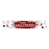 Mengove Großes hängende Yard Banner im Freien, gruseliges blutiges lustiges Banner Zubehör Home Halloween Happy Dekorationen Kürbis Wall Veranda Outdoor Indoor Garden Party Lieferung