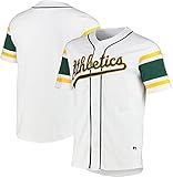 MLB Oakland Athletics Männer T-Shirt weiß M 100% Baumwolle Baseball, Fan-Merch, Sp