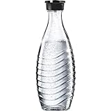 SodaStream 0,615L Glaskaraffe spülmaschinenfest mit fest schließendem Deckel für Wassersprudler wie Crystal oder Penguin!