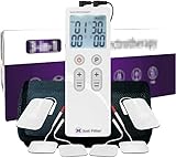 Tens EMS Gerät Elektroden Unit Muskelstimulator-Maschine für Schmerztherapie Geräte. Wiederaufladbares Elektrotherapiegerät. Elektronisches Pulsmassagegerät mit Doppelelektrodenk