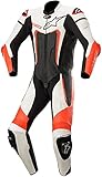 Alpinestars Motegi V3 1-Teiler Motorrad Lederkombi Weiß/Rot/Schwarz 52