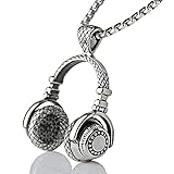 Musik-Ohrhörer Kopfhörer-Anhänger Europäische Und Amerikanische Mode-Herrenhalsketten Europäische Und Amerikanische Retro-Mode-Stil-Schmuck-Anhänger Allgemeine Accessoires Für Männer Und F
