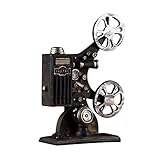 VOSAREA Filmprojektor Modell Vintage-Stil Desktop Handwerk Heimtextilien (schwarz)