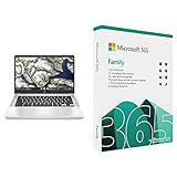 HP Plus Chromebook 14a-na0290ng | 14a-na0225ng (14 Zoll / Full HD IPS) Laptop (Intel + Microsoft Office 365 Family | Box