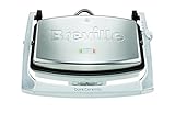 Breville DuraCeramic Sandwich/Panini-Toaster | Sandwichmaker im Café-Stil für 2 Scheiben | Edelstahl [VST071X]