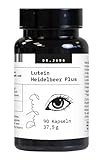 Dr. Jung Pharma - Lutein-Heidelbeer PLUS mit Vitamin A, C, E, Zink & Zeaxanthin – Vegan - 90 Kap