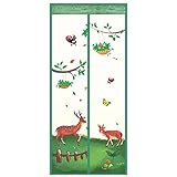 joyvio Fly Screen Tür, Magnetische Tür - Vorhang Hält Insektenmücken Fern - Lässt Kühle Brise Ohne Bohren - Screen Seal Automatisch Fly Screen Mesh (Size : 100 x 220 cm/39.4 x 86.6 in)