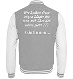 Generisch Enge Dinger: Asiatinnen | Erotik - College Sweatjacke -S-Heather Grey-W