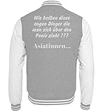 Generisch Enge Dinger: Asiatinnen | Erotik - College Sweatjacke -XXL-Heather Grey-W