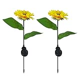 Solar Sonnenblume Lampe Outdoor Wasserdichte LED Solar Bodenstecker Rasen Landschaft Laterne Hof Gartendek