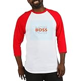 CafePress BOSS Baseball Jersey Baseball Shirt Gr. M, rot / weiß