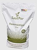 Qualitäts Rasensamen SaatPur | 10kg Sport und Spielrasen | Rasennachsaat, Gras, Grassamen, Nachsaatrasen Rasen Nachsaat, Rasensaat | Grassamen | ca. 300-400 m²