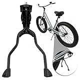 NANLAI Zweibeinständer Fahrradständer, Faltbarer Einstellbarer Universal Ständer mit Anti-Rutsch Gummifuß Aluminiunlegierung für Mountainbike, Rennrad, Fahrräder und Klapprad 1p