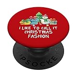 Ich nenne es gerne Weihnachtsmode Sarkastischer Weihnachtssarkasmus PopSockets mit austauschbarem PopGrip