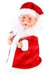 infactory Weihnachtsmann beweglich: Singender, Tanzender Weihnachtsmann Rocking Santa, 16 cm (Swinging Santa)