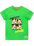 Disney Jungen Mickey Mouse T-Shirt Grün 98