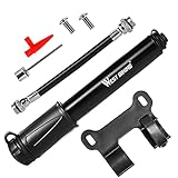 FORMIZON Mini Fahrradpumpe, Tragbar Luftpumpe Fahrrad Minipumpe Fahrradpumpe, Fahrrad Luftpumpe für Presta und Schrader, Hoher Druck Handpumpe für Mountainbikes, Rennrad und Basketb