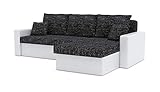 Ecksofa Zeus mit Schlaffunktion! Best ECKSOFA! Eckcouch mit Bettkasten! (Lawa 06 + Soft 17)