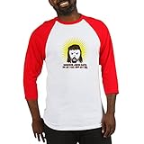 CafePress Do As I Say Baseball-Shirt Gr. M, rot / weiß