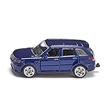 siku 1521, Range Rover, Metall/Kunststoff, Blau, Anhängerkupplung, Kombinierbar mit siku Modellen im gleichen Maßstab