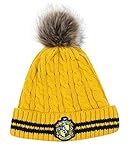 Cinereplicas - Harry Potter Mütze mit Bommel - Offiziel lizensiert - Hufflepuff - Gelb und Schw
