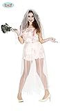 Zombie Braut Blut Halloween Horror Hochzeit Party Kostüm für Damen Leiche Gr. M - L, GröÃŸe:L