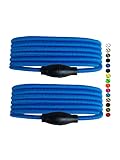 SNORS SCHNÜRSENKEL elastisch - zum KLICKEN - Blau, 120cm - einfaches Schnürsystem OHNE BINDEN, rund Gummi Schnellverschluss Schuhband - universell einsetzb