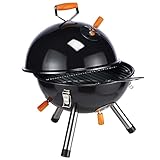 KUGELGRILL MINI IN SCHWARZ PICKNICKGRILL TISCHGRILL CAMPINGGRILL PICKNICK - GRILL