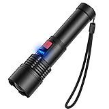 LED Taschenlampe USB Aufladbar, Elekin 3000 Lumen Zoombar Taschenlampen mit 5 Modis LED Flashlight Wasserdicht IP65 Tragbare Outdoor Lampe für Outdoor Camping und N