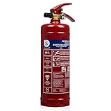 Smartwares ABC Feuerlöscher 2 Kg/Pulverlöscher mit Halterung und Manometer, 2kg, SW BB2