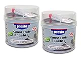 Presto 2K Kunststoffspachtel 2 Stück á 1000 g schw