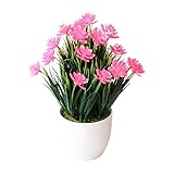 FOReverweihuajz Künstliche Pflanze Bonsai Tragbare DIY Simulation Blume Zarte Lotus lang dauerhaft fantastisch R