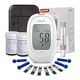 yuwell Blutzuckermessgerät, Diabetes-Set mit Teststreifen x 50 und Lanzetten x 50, Blutzuckermessgerät ideal für den Heimgebrauch, Inkl. B