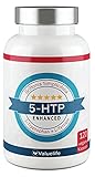 5-HTP Enhanced: 180mg 5 HTP aus Griffonia Simplicifolia Extrakt I Plus: L-Tryptophan, L-Tyrosin, Tigergras & Vitamin B6, B12 - VERGLEICHSSIEGER 2022* - 120 vegane Kapseln von VALUELIFE