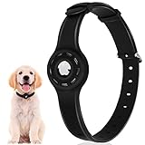 FEAHRZEUG 1 Packung Airtag Hundehalsband Silikon Hülle für GPS Tracking Finder Schutzhülle Kompatibel mit Apple Airtag Sicherheit und Anti-Verlust-Hundehalsband Loop Halter H