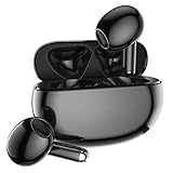 Bluetooth Kopfhörer in Ear Hi-Fi Stereo kopfhörer kabellos Noise Cancelling mit 4 Mikrofone IPX7 wasserdichte Touch Control 42 Stunden Spielzeit - für Xiaomi/Huawei/Musikkreation/Sport (Schwarz)