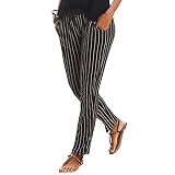Kanpola Haremshose Damen Hosen Boho Strandhose Sommer Freizeithose Frauen Hose Stoffhose Blumenmuster Sommerhose mit Taschen Lose Jogginghose Yog