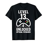 Offizielle Teenager Junge Geburtstag Level 13 entsperrt T-S