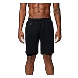 Cramberdy Herren Sport Shorts Schnelltrocknend Kurze Hosen Laufhose mit Taschen Leicht Atmungsaktiv für Männer Running Outdoor Fitness Training Jogging Marathon Sommer Casual Shorts Herren Laufsp