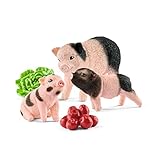 Schleich 42422 Farm World Spielset - Mini-Schwein Mutter und Ferkel, Spielzeug ab 3 J