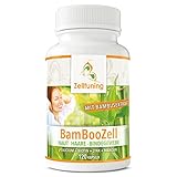 BAMBOO-ZELL Organisches Silizium Hochdosiert Silicium hochdosiert aus Bambus-Extrakt mit Biotin, Zink, Mangan. Das GUTE für Haut, Haare, Nägel und Bindegewebe. Zelltuning Nahrungsergänzung