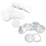 100 Stück NTAG 215 NFC Round Card Tag 25mm PVC, NFC Wiederbeschreibbar Kompatibel mit TagMo und Amiibo und NFC