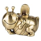 Sparschwein Süße Biene Spardose Metallhandwerk Kindern Helfen, Ihre Eigene Sparkasse Zu Bauen Desktop-Dekoration Geburtstagsgeschenke Für Kinder (Color : Gold, Size : 11×10×9cm)